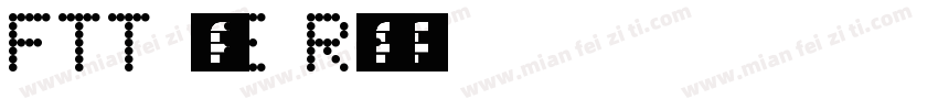 FTT 花風テクノ E Regular字体转换